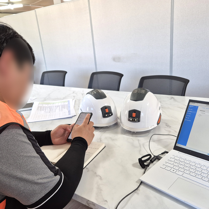 롯데건설 장비 세팅 및 사용교육